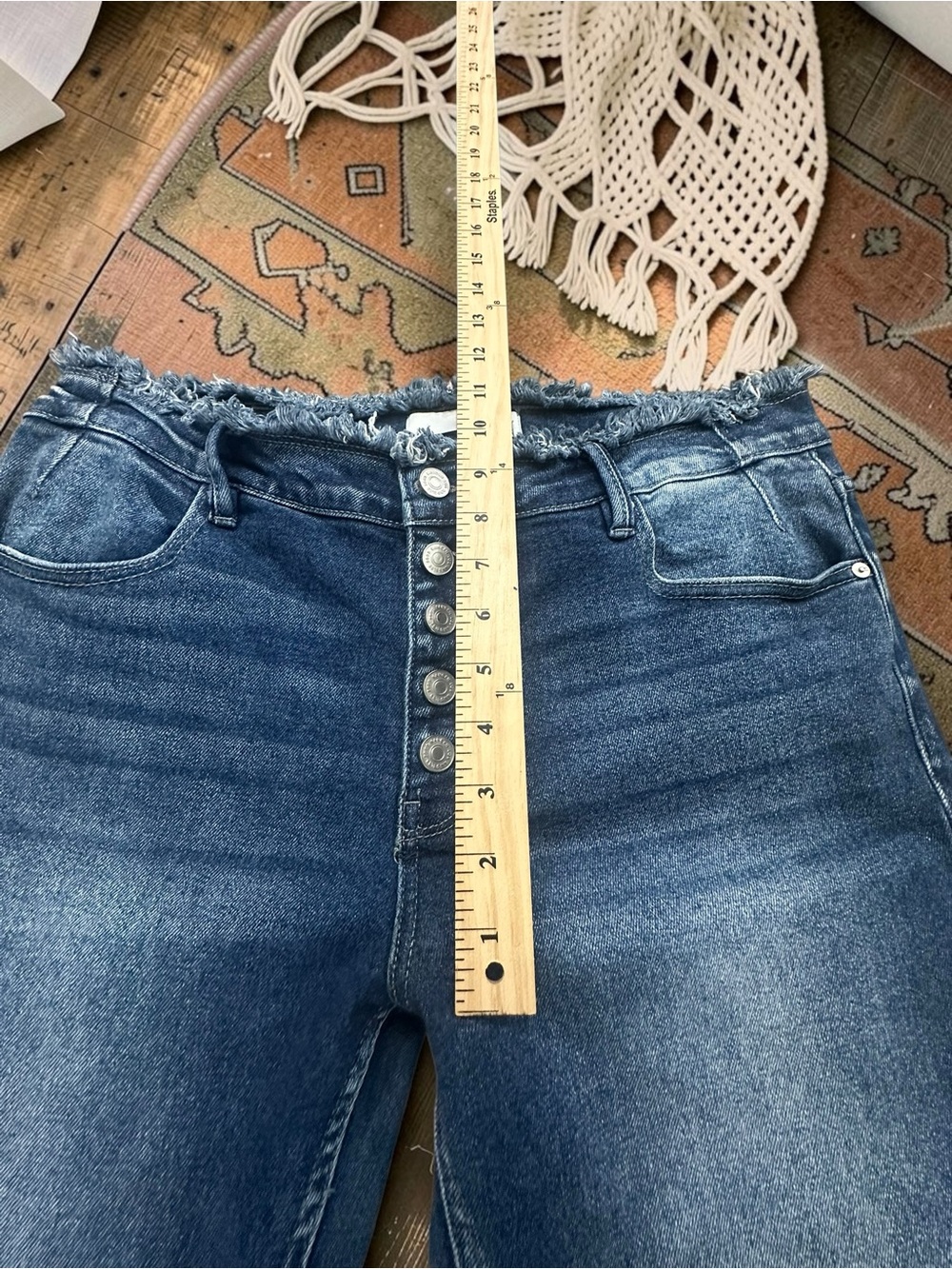 Kancan Button Fly Flare Jeans. Size: 15 - Picture 8 of 12